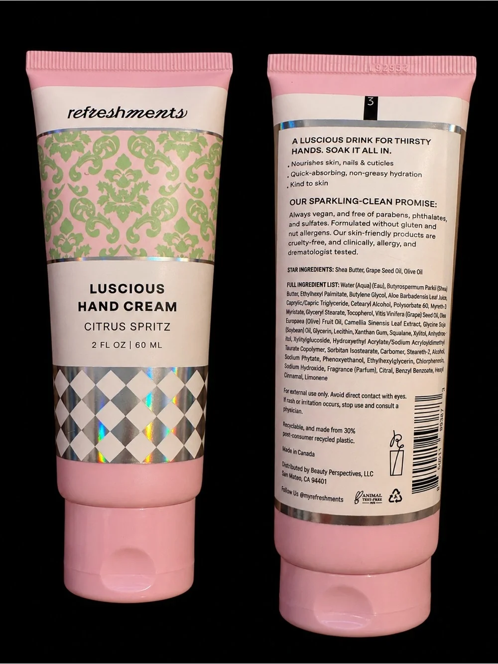Pink Heart Journal Gift Set Pen Hand Cream Self Care Bundle